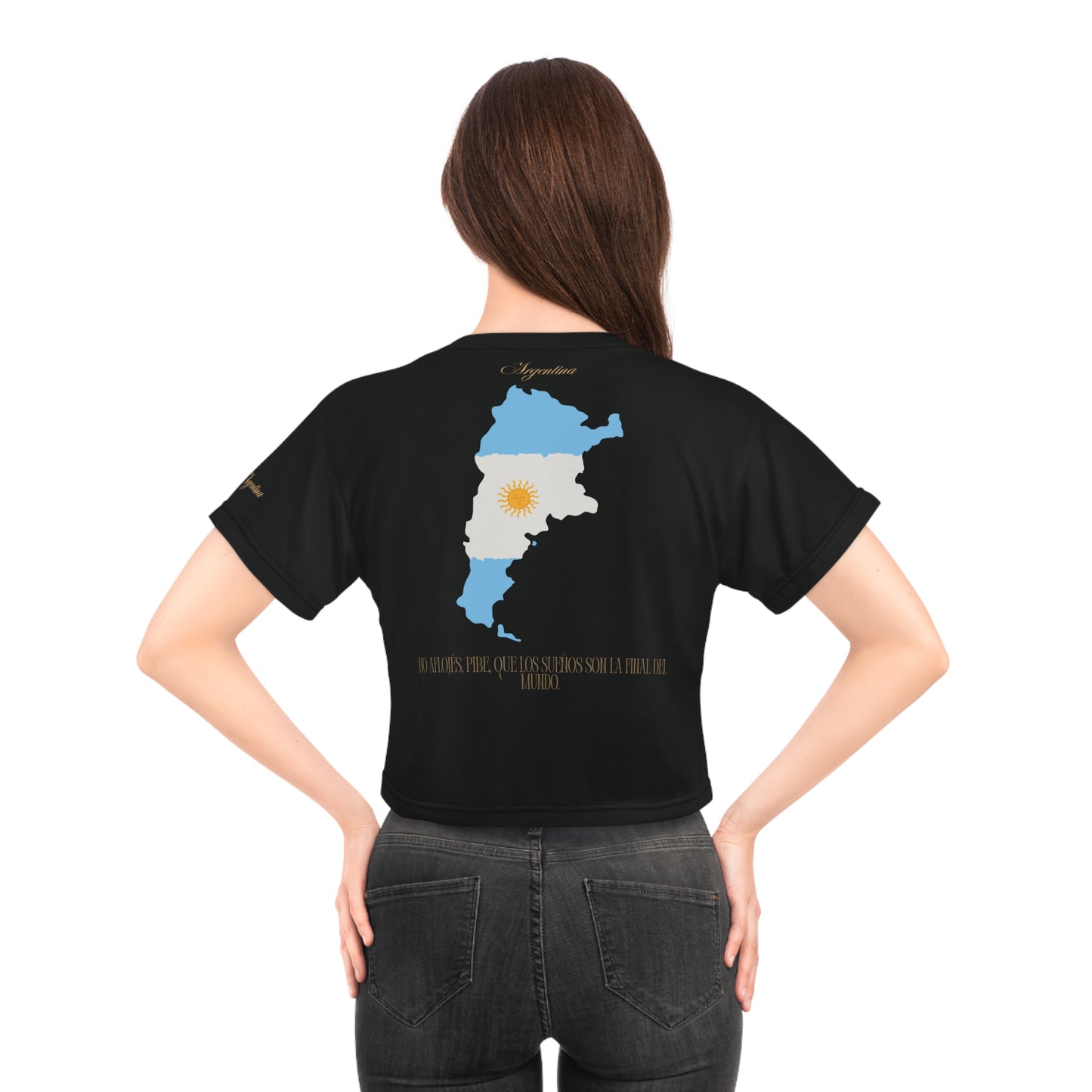 Argentina - "Patagonian Elegance Crop Top"