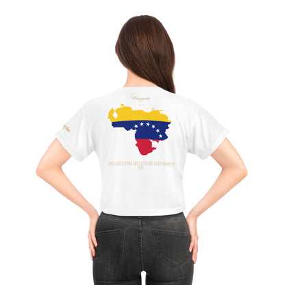 Venezuela - "Caribbean Sunset Crop Top"